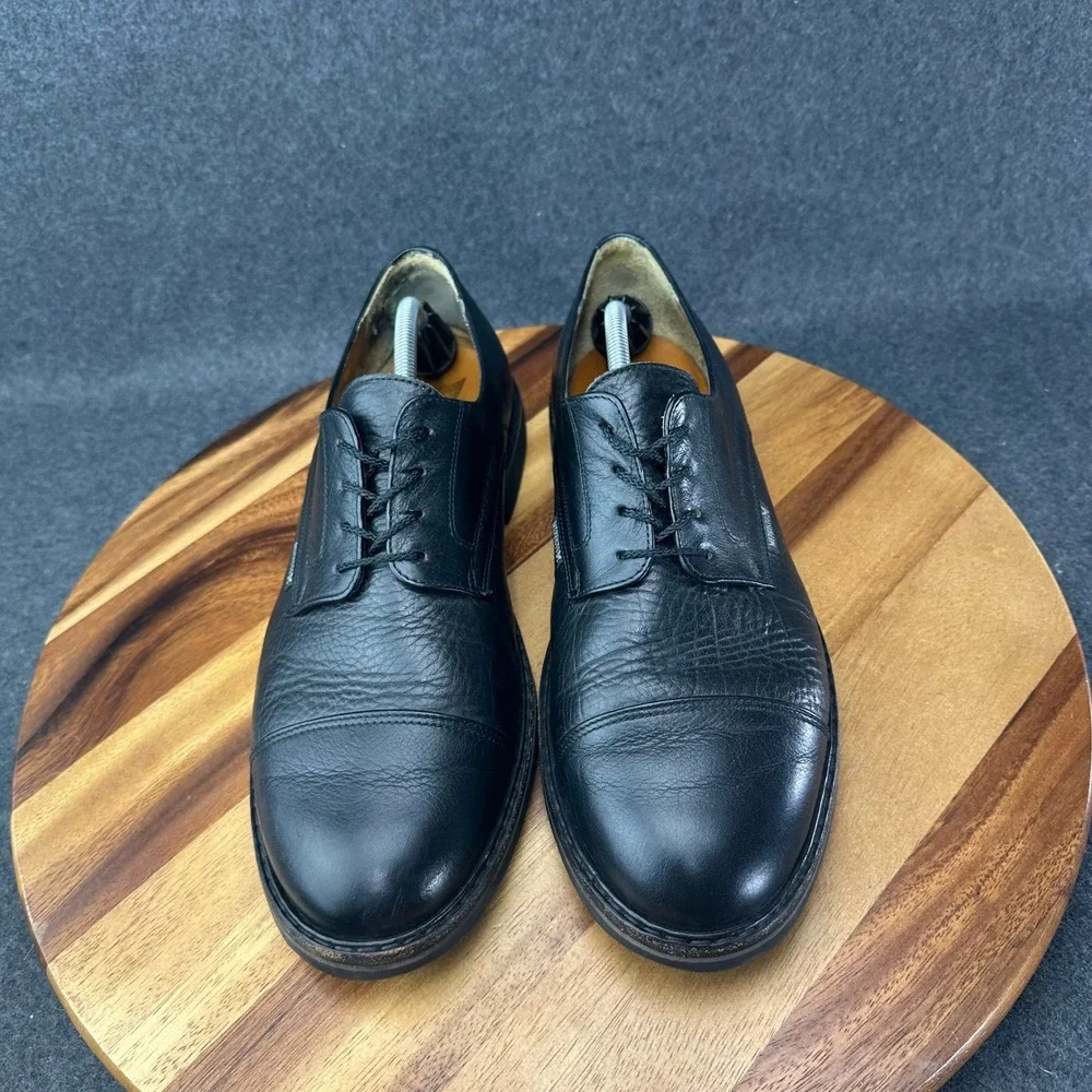 Mephisto Melchior Black Leather Cap Toe Oxford Air Relax Dress Shoes Mens 12